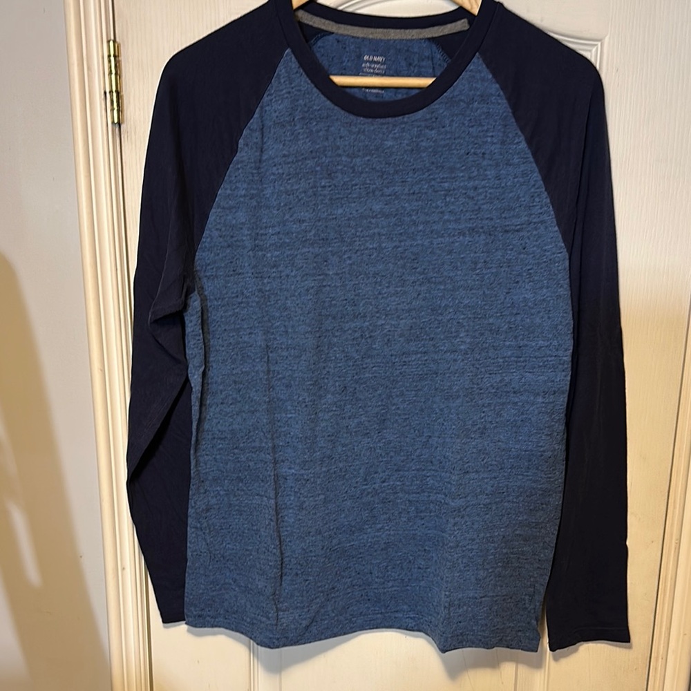 Old Navy Blue Raglan Long Sleeve Tee